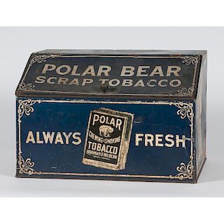 Polar Bear Scrap Tobacco  Tin Box