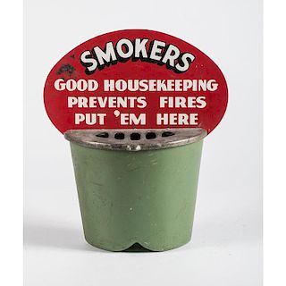 Smokers  Ashtray Display Sign
