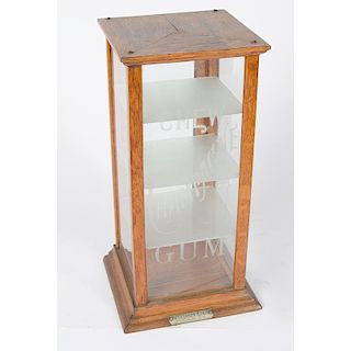 Champagne Gum  Counter Top Display Cabinet