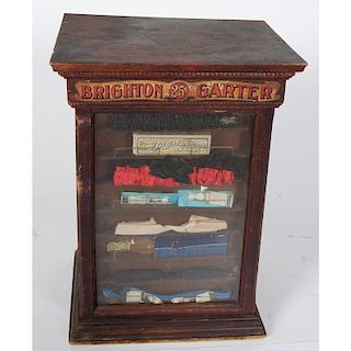 Brighton Silk Garter  Display Cabinet