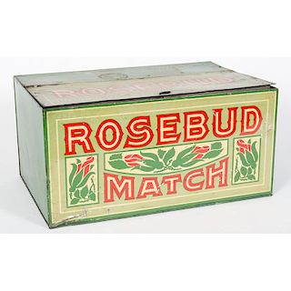 Rosebud Match  Tin Display Box