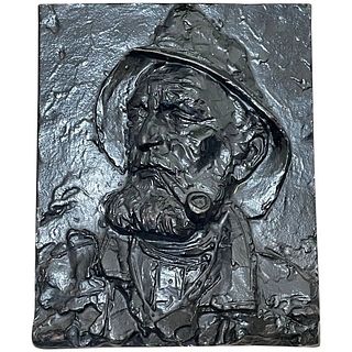  PIPE SMOKER ARCHITECTURAL WALL PLAQUE
