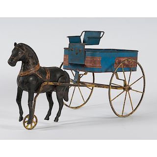 Best Coal  Advertising Metal Horse-Drawn Carriage
