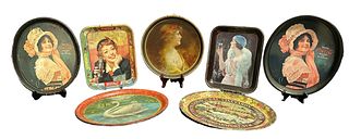 Collection Vintage Beer & Brewery Coca Cola Advertising Trays 