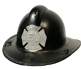 POPS CASEY Folk Art Firefighter Helmet 