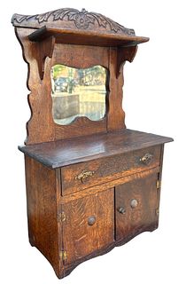 Antique Salesman Sample Oak Dresser