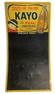 Vintage Kayo Chocolate Drink Chalkboard Advertising