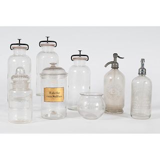 Louisville Seltzer Bottles & Glass Display Jars