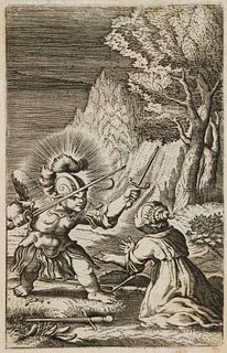 B. BOLSWERT (1580-1633), Anima and God Warrior, around 1624,