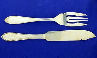 Antique Virginia by Gorham 21 Piece Fork and Knife Set from 1893 in Sterling Silver