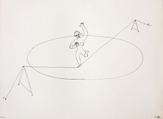 Alexander Calder (after) - Untitled (Tight Rope II) from "16 Circus Drawings"