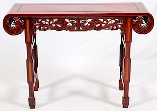 CHINESE ROSEWOOD CONSOLE