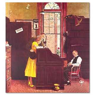 Norman Rockwell (1894-1978), "Marriage License" Limited Edition Offset Lithograph, Numbered Inverso with Letter of Authenticity (Disclaimer)
