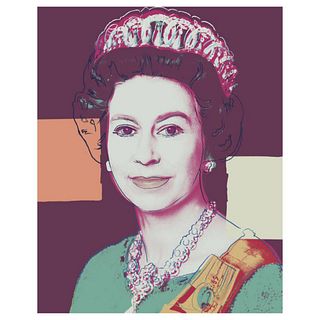 Andy Warhol "Queen Elizabeth II of the United Kingdom 335" Limited Edition Silk Screen Print from Sunday B Morning.