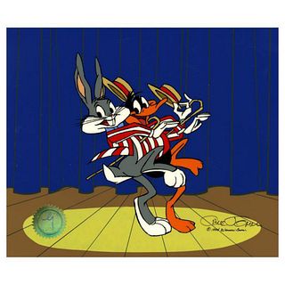 Chuck Jones "Bugs And Daffy: Curtain Call" Hand Signed, Hand Painted Limited Edition Sericel.