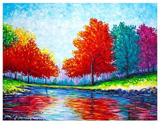 Svyatoslav Shyrochuk- Original Oil on Canvas "Autumn Colors"