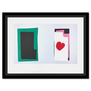 Henri Matisse 1869-1954 (After), "Le Coeur (The Heart)" Framed Limited Edition Lithograph with Certificate of Authenticity.