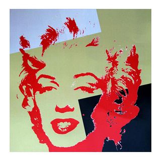 Andy Warhol "Golden Marilyn 11.44" Limited Edition Silk Screen Print from Sunday B Morning.