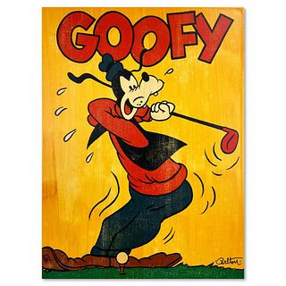 Trevor Carlton, "Goof Ball" Limited Edition on Gallery Wrapped Canvas from Disney Fine Art, Numbered and Hand Signed with Letter of Authenticity