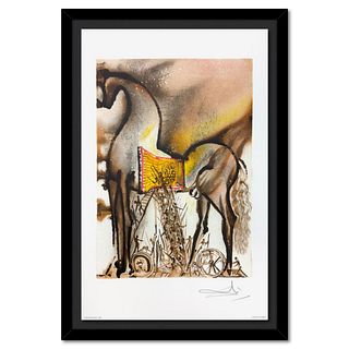 Salvador Dali (1904-1989), "Cheval de Troie (Trojan Horse)" Framed Limited Edition Lithograph (1983), Plate Signed with Certificate of Authenticity.