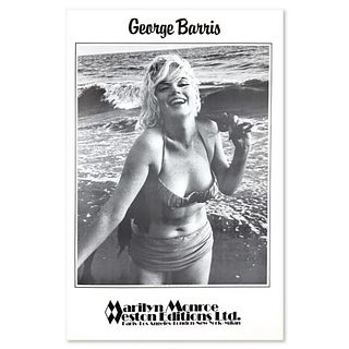 George Barris (1922-2016), "Feelin' the Surf" Poster of Marilyn Monroe from Edward Weston Collection with Letter of Authenticity