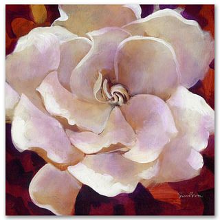 Gardenia Limited Edition Giclee on Canvas by Simon Bull, Numbered and Signed. This piece comes Gallery Wrapped.