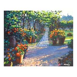 Howard Behrens (1933-2014), "Siena Arbor" Limited Edition on Canvas, Numbered and Signed with COA.