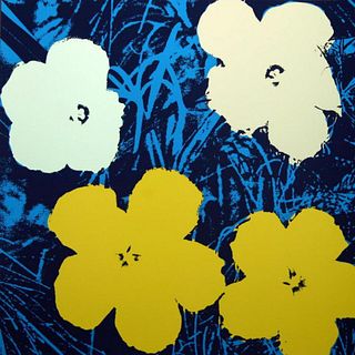 Andy Warhol "Flowers 11.72" Silk Screen Print from Sunday B Morning.