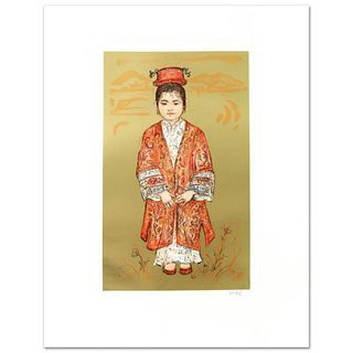 Sun Ming Tsai of Beijing Limited Edition Lithograph by Edna Hibel (1917-2014), Numbered and Hand Signed with Certificate of Authenticity.