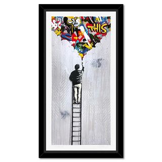 Martin Whatson, "The Crack" Framed PP Silkscreen with Certificate of Authenticity.