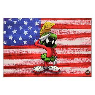 Looney Tunes, "Patriotic Series: Marvin" Numbered Limited Edition on Canvas with COA. This piece comes Gallery Wrapped.