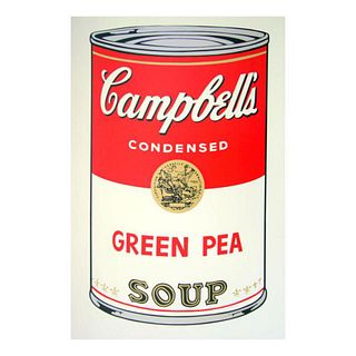 Andy Warhol "Soup Can 11.50 (Green Pea)" Silk Screen Print from Sunday B Morning.