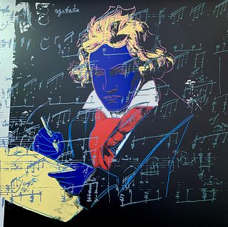 Andy Warhol- Silk Screen "Beethoven 11.390"