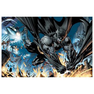 DC Comics, "Justice League (New 52) #1" Numbered Limited Edition Giclee on Canvas by Jim Lee with COA.