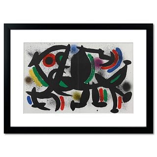 Joan Miro (1893-1983), Framed Lithograph with Letter of Authenticity.