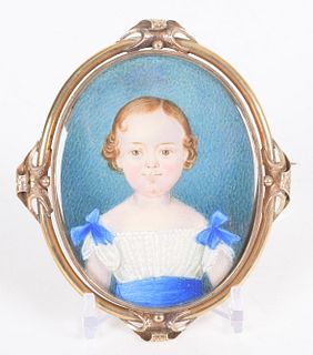 Portrait Miniature of an Infant Boy, Richard Doughty