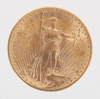 A 1924 US $20 Gold Coin