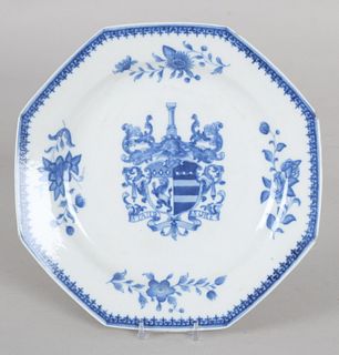 A Chinese Qianlong Period Armorial Plate