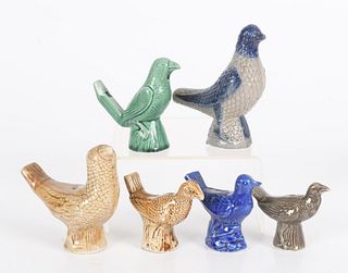A Group of Bird Form Whistles