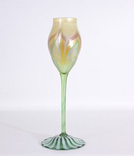 Louis Comfort Tiffany Art Glass Floriform Vase