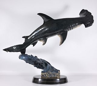 Robert Wyland "Hammerhead Shark" Bronze