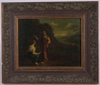 17th C. Old Master School, Figures in a Landscape