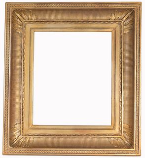 19th C. Gilt/Wood Fluted Cove Frame