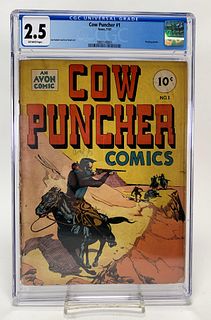COW PUNCHER 1 CGC 2.5 AVON 1947