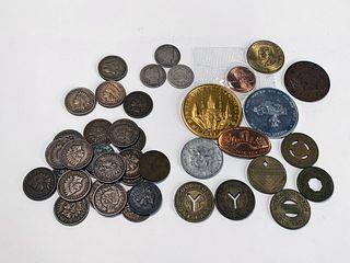 INDIAN HEAD FLYING EAGLE PENNIES BARBER DIMES AND TOKENS