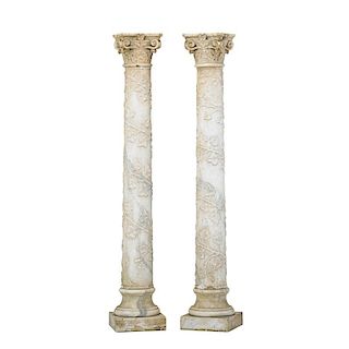 NEOCLASSICAL MARBLE PEDESTALS