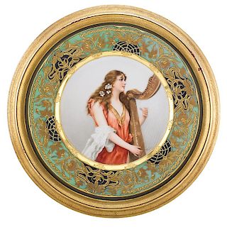 VIENNA STYLE PORCELAIN CABINET PLATE