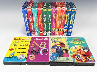 LOT OF CHILDRENS LEARNING VHS TAPES