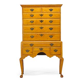 CHIPPENDALE MAPLE HIGHBOY