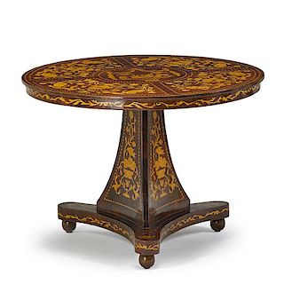 DUTCH MARQUETRY CENTER TABLE